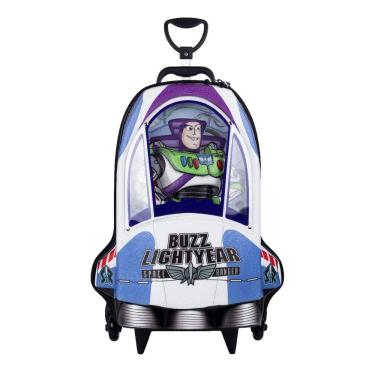 Imagem de Mochila Roda Tripla Toy Story Buzz Nave Infantil 3d Meninos
