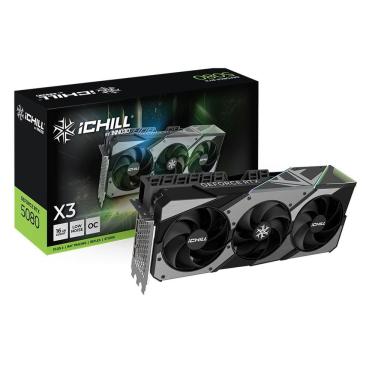 Imagem de Gpu INNO3D Geforce RTX 5080 ICHILL X3 V2 16GB 256 BITS GDDR7 C50803-16D7X-176069R