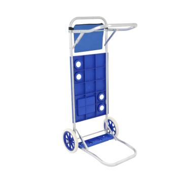Imagem de Carrinho Mesa para Praia em Alumínio Azul Bel