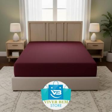 Imagem de Capa Protetor para Colchão com Zíper - Viver Bem Estar, Vinho, Queen