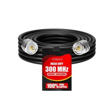 Imagem de Cabo coaxial Foboiu RG58 Cabo de antena CB de 15 m 50 Ohm