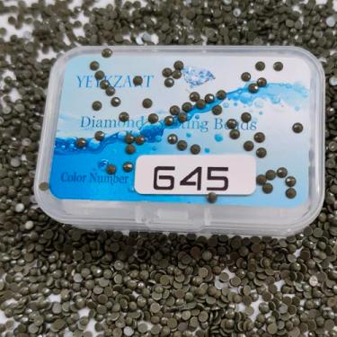 Imagem de YEYKZART 645 diamantes de substituição para pintura de diamante, brocas, contas, brocas, pedras redondas para arte de diamante, cor ausente, 3500 peças