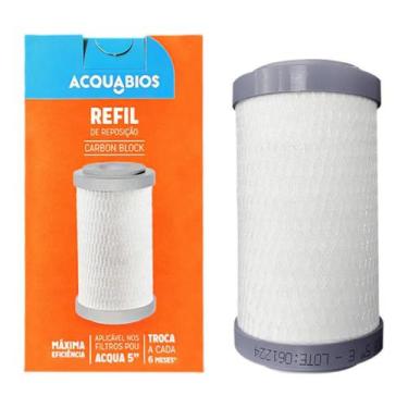 Imagem de Refil para filtros e puarificadores carbon block 5 acquabios