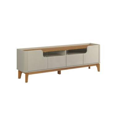 Imagem de Rack Estante Flip 1.6  4 Portas Para Tvs até 60 Polegadas Off White com Camaru