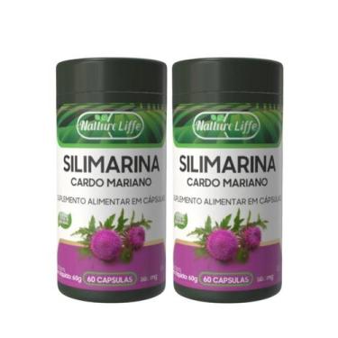 Imagem de Kit 2x Silimarina Cardo Mariano Concentrada 500mg 60 Cápsulas - Nattur