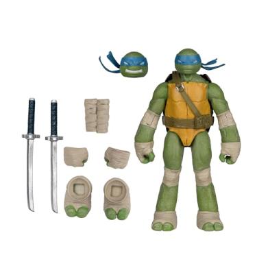 Imagem de McFarlane Teenage Mutant Ninja Turtles (Page Punchers) Leonardo figura de ação de 5 polegadas com brinquedos de banda desenhada