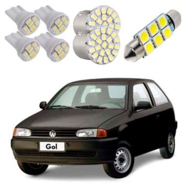 Imagem de Kit De Lampada Led Gol G2 Teto Placa Ré - BR18