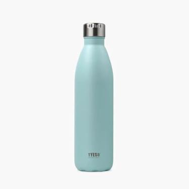 Imagem de TYESO - Copo Térmico 1000ml Inox Garrafa em Forma de Cola - Um Garrafa Térmica Desportivo Adequado para Casa e para Viagens.(Verde)
