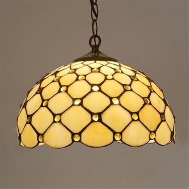Imagem de Luminária pendente de luxo contemporânea para restaurante, com LED, estilo americano criativo, para sala de estar, quarto, hotel, villa, corredor, café, bar, escada, lustre de vidro colorido