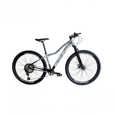 Imagem de Bicicleta Aro 29 Ksx Sd7 Feminina 12v Garfo Com Trava K7 11/50 Freios Hidráulicos Kit 1x12 - Preto/prata Tam. 15