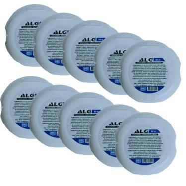 Imagem de Fio Dental AlgDental com Sabor de Menta – 50m | Kit com 10 Unidades | Anti-Cárie e Anti-Placa | Higiene Bucal Completa – ALGSUN