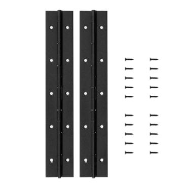 Imagem de 2 peças dobradiças para móveis de aço inoxidável 304 para portas, painéis, equipamentos de cozinha, armários de armazenamento de metal, dobradiças contínuas de piano (amarelo)