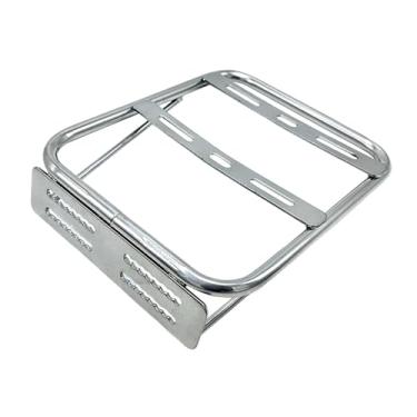 Imagem de Ysyqkn Bagageiro de Porta-malas, Bagageiro Traseiro, Bagageiro de Porta-malas para Veículos Elétricos, Suporte para Bicicletas Elétricas, Encosto Removível, Prata