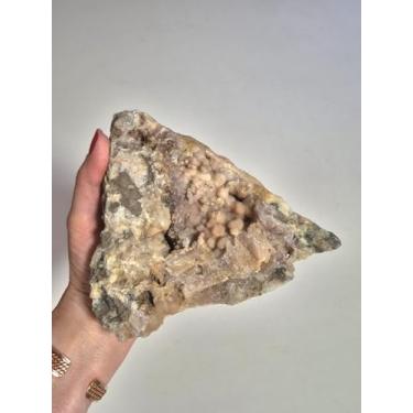 Imagem de Calcedônia Botrioidal Natural – Grande Especime Mineral (1,455 kg) – Pedra Bruta para Cristaloterapia, Decoração e Colecionadores - Doca Express