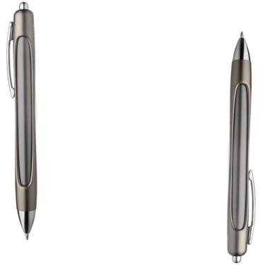 Imagem de Caneta Esferográfica Metálica com Ponta Touch, Escrita Azul, Multifuncional com Chave de Fenda, Phillips, Suporte para Smartphone, Limpador de Tela, Régua (Kit 2 Cinza.)