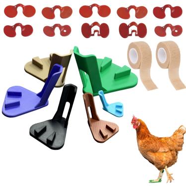 Imagem de Falnvita 6 talas de frango para enrolar os dedos, talas de perna de frango para fraturas para tratamento de pés Bumble, talas de perna protéticas, tala ajustável para todos os estágios de crescimento