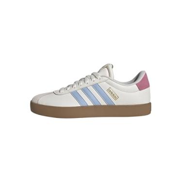 Imagem de adidas Tênis feminino VL Court 3.0, Branco/céu claro/rosa Bliss, 34