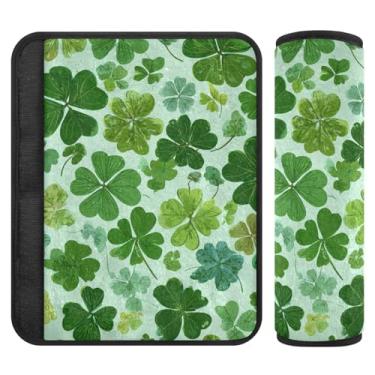 Imagem de Pacote com 2 capas de cinto de segurança para adultos meninos meninas capas de alça de assento de carro almofadas almofadas universais alça de ombro protetor de almofada para mochila bolsa de câmera