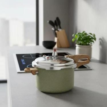 Imagem de Panela De Pressão 4,2 L Antiaderente Ceramica Fogão Indução - Fratelli