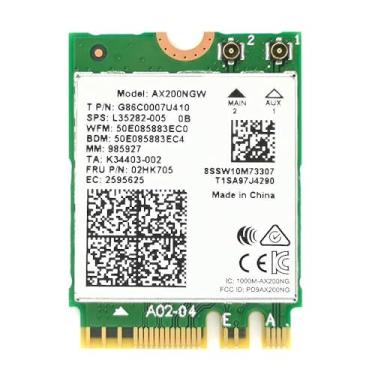 Imagem de WiFi 6 Dual Band Adapter for Intel AX200 | M.2 Interface 802.11ax for PCs | Up to 2.4 Gbps | Bluetooth 5.2 Enabled | Compatible with Most Systems | AX200NGW No vPro (AX200)