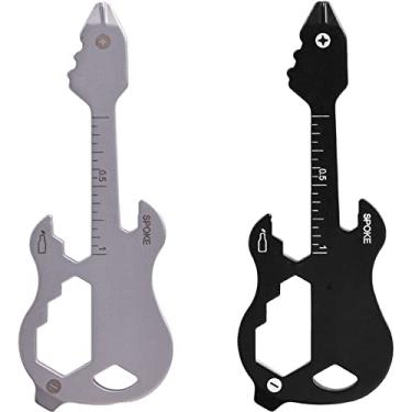 Imagem de Ferramentas multiferramentas, 2 unidades, ferramentas de bolso de metal, portátil, sem ferrugem, para parafuso, régua e abridor de garrafa, manutenção de rotina total 12 em 1.