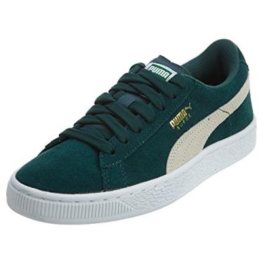 Imagem de PUMA Tênis infantil clássico Suede JR (criança pequena/criança grande), Ponderosa Pine/Bétula, 6 Big Kid
