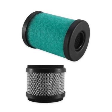 Imagem de EMF10 Kit de elemento de filtro de névoa de óleo a vácuo e elemento de odor adequado para bomba de palhetas rotativas de 2 estágios Edwards RV12 RV8 RV5 RV3 A22304198 A22304079