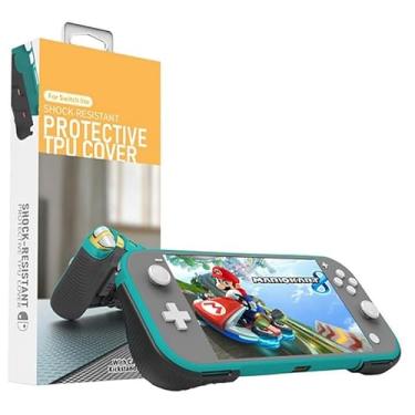 Imagem de Capa Protetora Case Suporte Holder em TPU Para Nintendo Switch Lite Preto