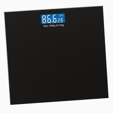 Imagem de Balança Digital Vidro Preta Supermedy Até 180kg