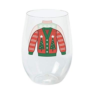 Imagem de Fun Express Copos de vinho para suéter feios