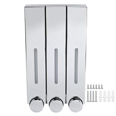 Imagem de QANYEGN Dispensador de sabonetes de parede, dispensador de sensor elétrico sem toque, recipiente de gel de banho de shampoo fixado na parede para cozinha de banheiro