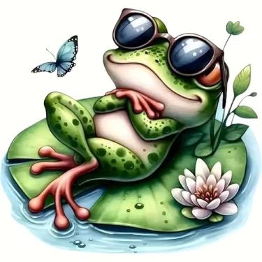 Imagem de Adesivos de vinil de vinil de PVC para óculos, sapo, decalques autoadesivos à prova d'água para carros, laptops, caminhões, motocicletas, parede, janela, bagagem, capa de arranhão, decoração de porta