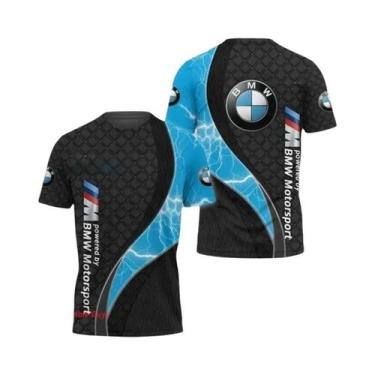 Imagem de Camiseta Masculina De Manga Curta BMW M Power, Esportiva, Para Corrida