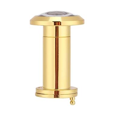 Imagem de SPYMINNPOO Visor de Porta de Alta Segurança Olho Mágico de Visão Ampla de 200 Graus para Privacidade Doméstica 1 X Visor de Porta (Dourado)