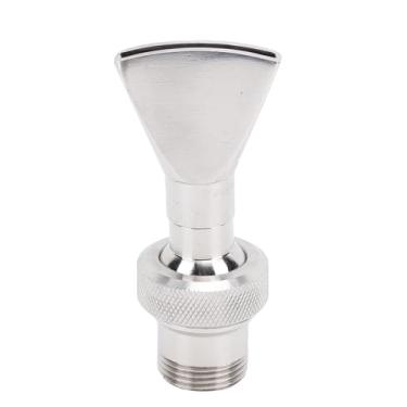 Imagem de Bocal de fonte em forma de leque de aço inoxidável 3/4 1/2 polegada Universal Flat Fountain Pond Bocal de água aspersor para paisagismo de piscinas de jardim