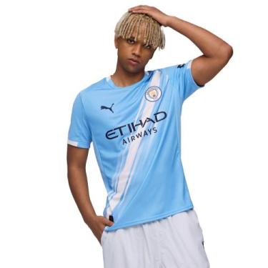 Imagem de Camisa Masculina Puma Manchester City FC Home 25/26 Azul, Azul, G