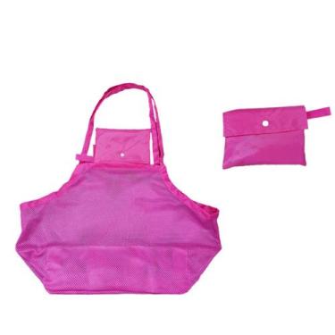 Imagem de Sacola Organizadora Brinquedos Rosa Bebê Praia Lavável Areia - Minha E