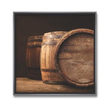 Imagem de Quadros Decorativos Adega Vinhos com Vidro e Moldura 43x43cm (Adega clássica2, Branco, 43, centímetros, 43, centímetros)