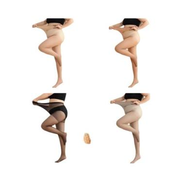 Imagem de Meia Calça De Verão plus Size De Cintura Alta Para Mulheres Até 110 KG