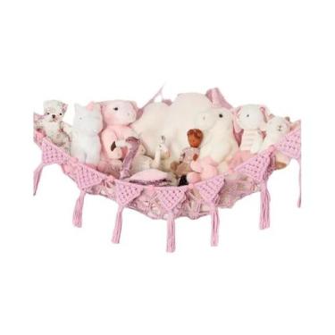Imagem de Organizador De Brinquedos Em Rede Para Quarto, Hamaca De Pelúcia Para 