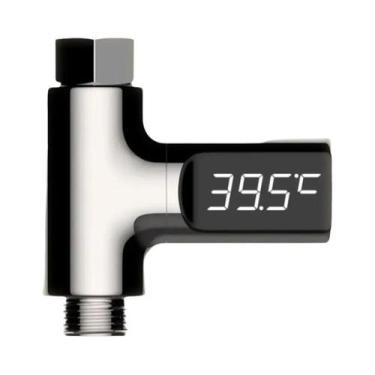 Imagem de Termômetro De Chuveiro Com Display LED Para Cuidados Com Bebês 5-85  T