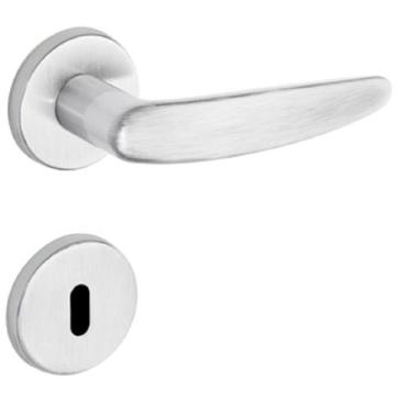 Imagem de Fechadura VERT 2 - 55mm Escovada Zamack Imab Conjunto