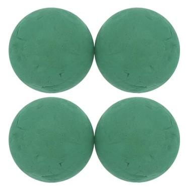 Imagem de COHEALI 4 peças de esferas de espuma floral: bolas de espuma de flores redondas verdes para arranjo de flores secas molhadas - decoração de casamento em bloco floral fresco artificial