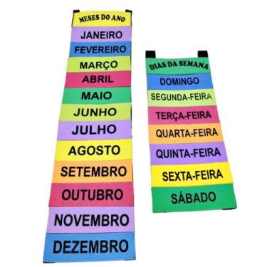Imagem de Decoração Sala De Aula Dias Da Semana/Meses Do Ano - Criativa Educativ