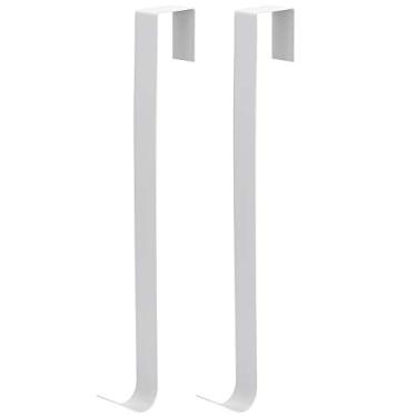 Imagem de Estink 2Pcs Suporte de Guirlanda de Natal Em Ferro Forjado, Cabide de Metal Resistente e Durável para Grinaldas, Guirlandas, Casacos, Com Design Moderno para Casa, Quarto, Banheiro, (Branca)