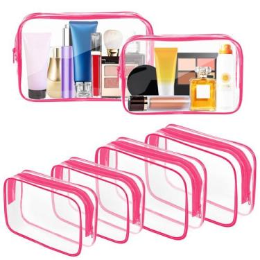 Imagem de Bolsa de maquiagem transparente AURUZA Portable Travel Toiletry aprova