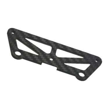 Imagem de Fiocias Placa de Pressão Frontal em Fibra de Carbono para Carros RC 1/10: Peça de Reposição E Robusta, Acessório Anticolisão.