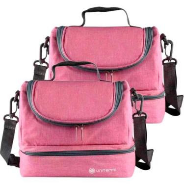 Imagem de Kit 2 Bolsas Térmica 6L Pratfit Lancheira Com Alça Para Marmita Frutas