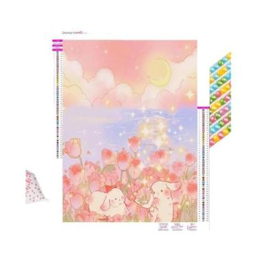 Imagem de Pintura Em Diamante 5D DIY Paisagem De Desenho Animado Kit De Bordado 