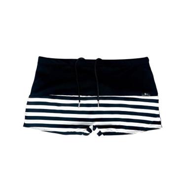 Imagem de SUNGA ADULTO BOXER PRETO E LISTRA PRETO COM BRANCO-Masculino